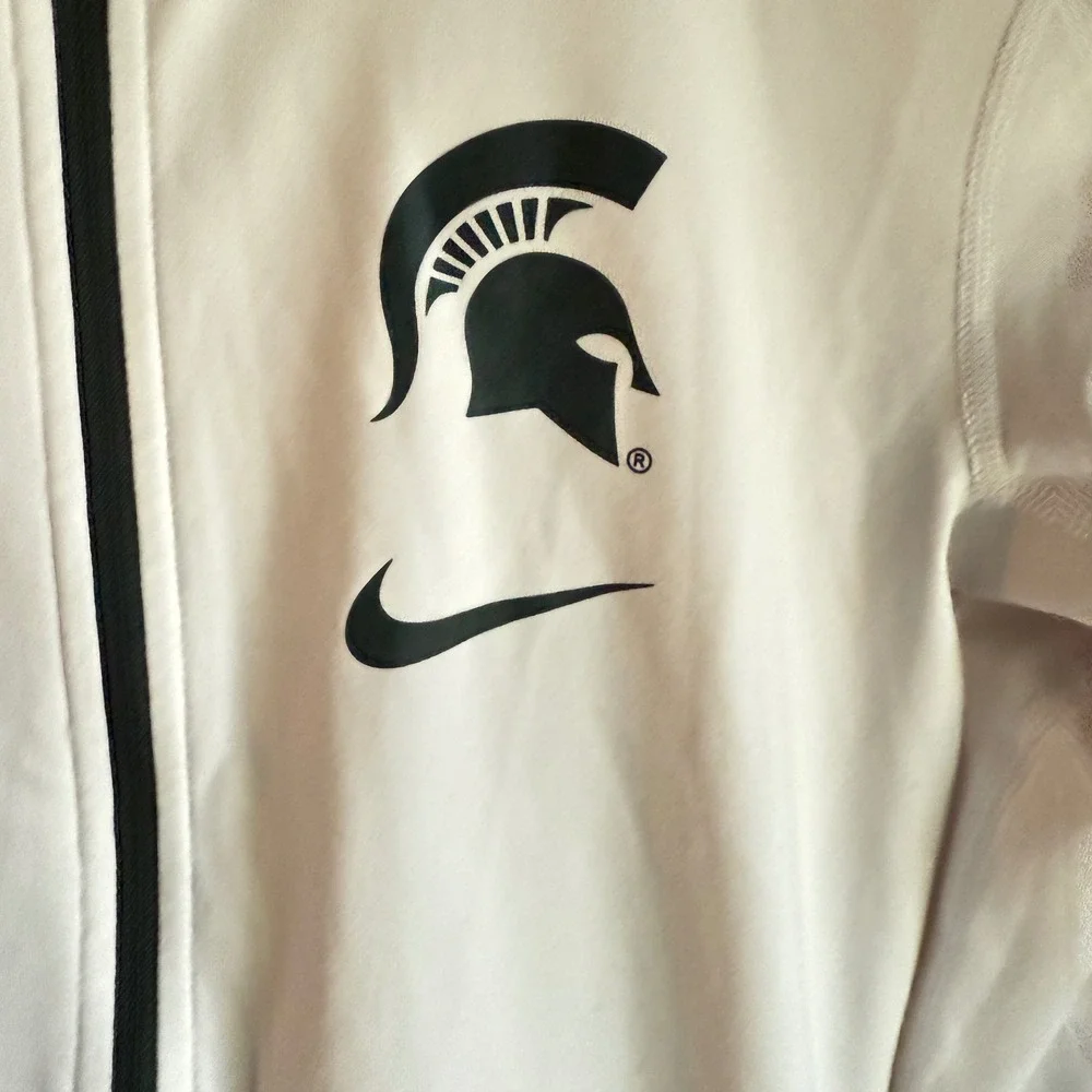 Nike Michigan‎ State Spartans Dri-FIT Half Zip Pullover Top Womens Small